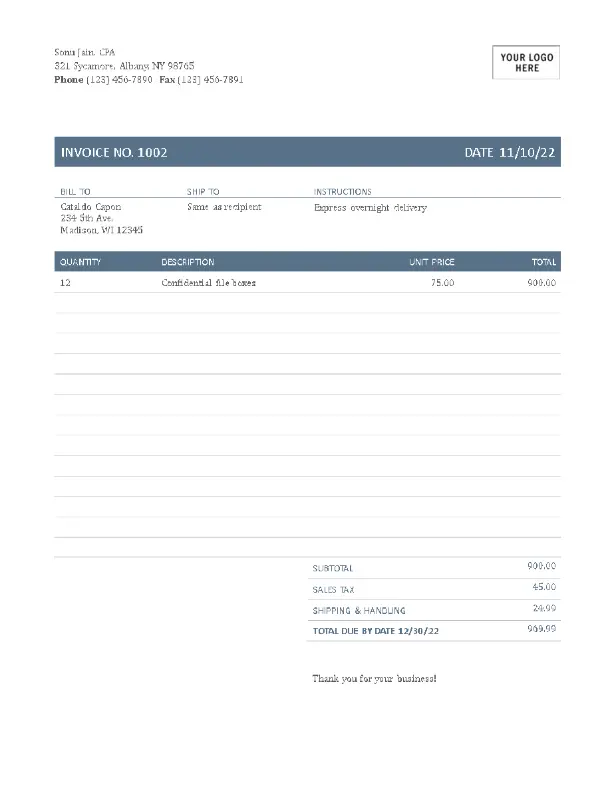 invoice templates timeless design in word