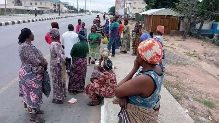 Road accident scene
